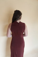 Load image into Gallery viewer, Nicole Brown Cowneck Dress