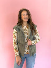 Load image into Gallery viewer, Kay Olive Quilted Vest