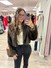 Load image into Gallery viewer, Allie Brown Fur Jacket