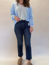Load image into Gallery viewer, High Rise Cropped Straight Leg Denim