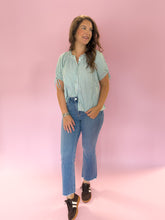 Load image into Gallery viewer, Liv Striped Short Sleeve Button Down