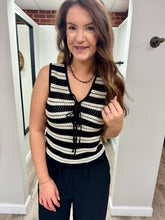 Load image into Gallery viewer, Sierra Black Knitted Tank