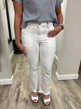 Load image into Gallery viewer, White Cropped Flare