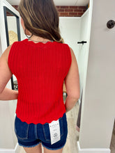 Load image into Gallery viewer, Kate Red Sweater Vest