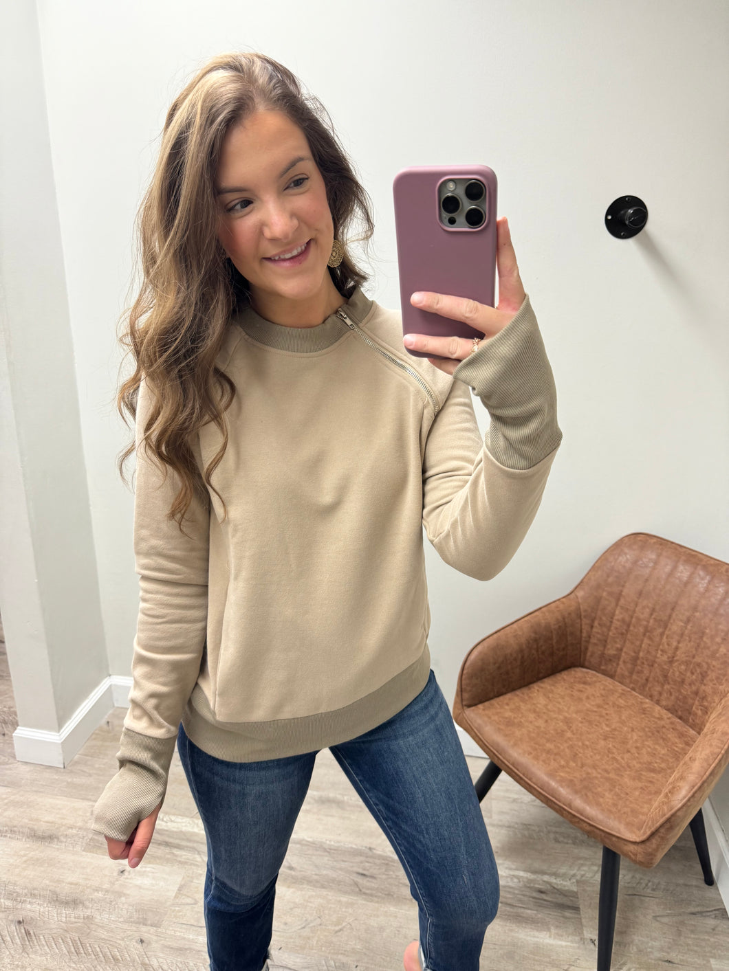 Trina Fleece Crewneck