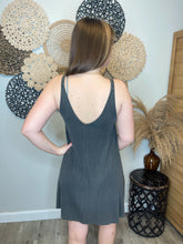 Load image into Gallery viewer, Tiffany Charcoal Dress