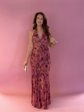 Load image into Gallery viewer, Carson Sangria Bloom Dress