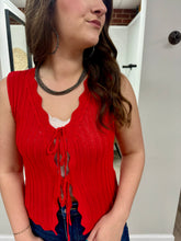 Load image into Gallery viewer, Kate Red Sweater Vest