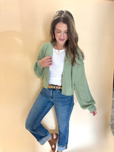 Load image into Gallery viewer, Camille Sage Cardigan