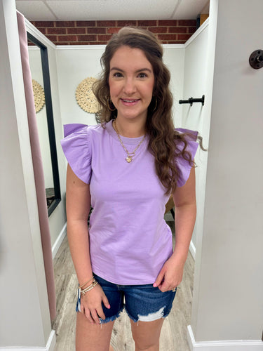 Josie Ruffle Sleeve Top