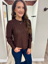 Load image into Gallery viewer, Ellie Puff Sleeve Knit Top