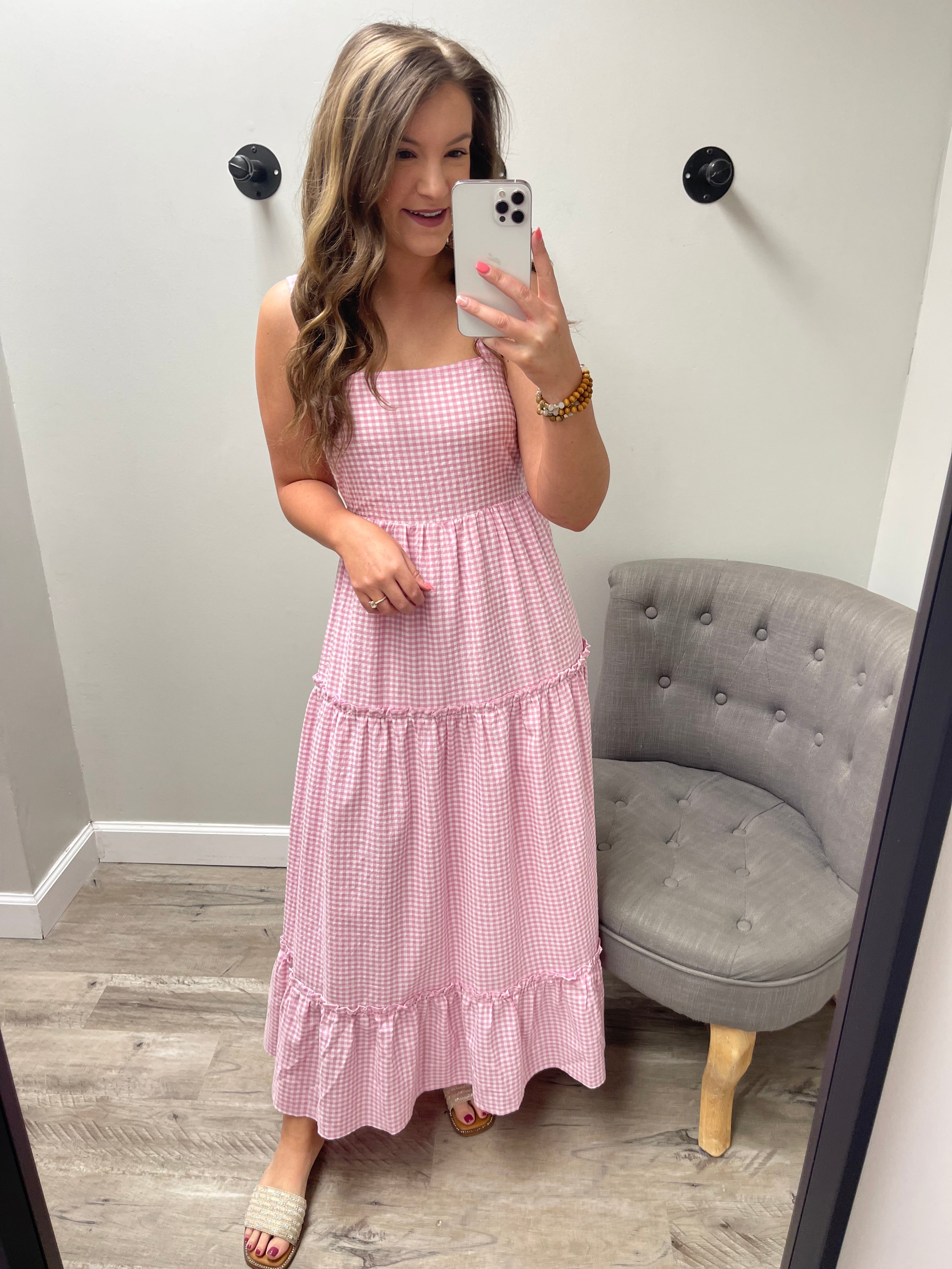 Annie Pink Gingham Dress – Daisies & Denim Boutique