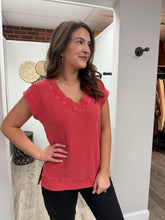 Load image into Gallery viewer, Layla Waffle Mineral Wash Tee
