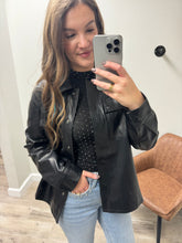 Load image into Gallery viewer, Haisley Pleather Shacket