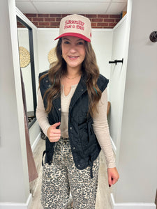 Megan Button Up Vest