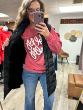 Load image into Gallery viewer, Carmen Black Long Puffer Vest