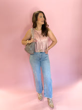Load image into Gallery viewer, Kaylin Fringe Suede Top
