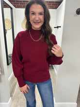 Load image into Gallery viewer, Whitney Mock Neck Seam Sweater