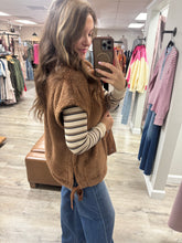 Load image into Gallery viewer, Hattie Brown Fur Vest