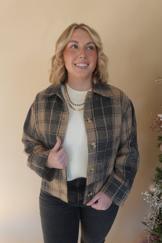 Alex Plaid Button Down Jacket
