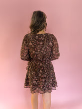 Load image into Gallery viewer, Olivia Floral Wrap Mini Dress