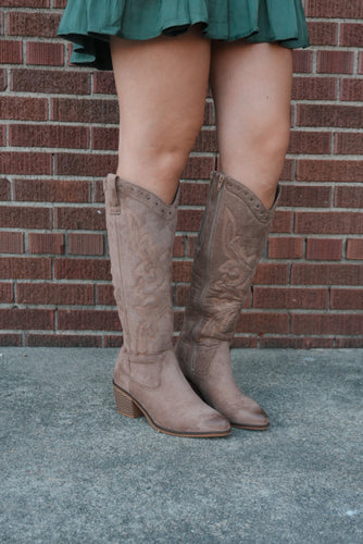 Whitney Taupe Bootie