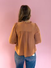 Load image into Gallery viewer, Gabbi Ruffle Terracotta Blouse