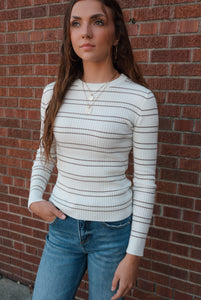 Isabella Mocha Top