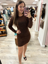 Load image into Gallery viewer, Taylor Rhinestone Shirred Mini Dress