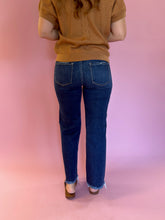 Load image into Gallery viewer, TC High Rise Fray Straight Denim