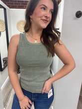Load image into Gallery viewer, Aaliyah Ribbed Tank Top