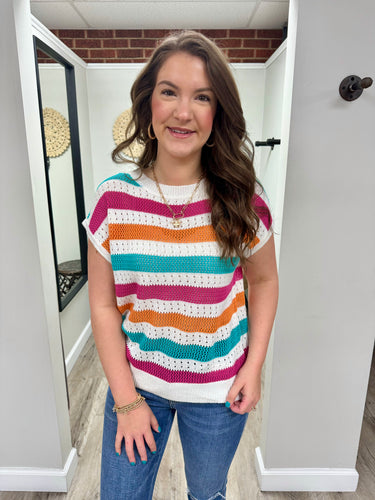 Camilla Multi Stripe Top