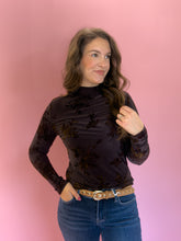 Load image into Gallery viewer, Lola Velvet Mock Neck Top