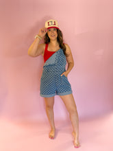 Load image into Gallery viewer, Lucy Polkadot Denim Overalls