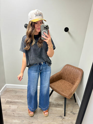Tummy Control Medium Pintuck Denim