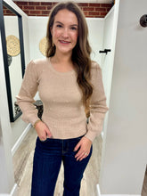 Load image into Gallery viewer, Haley Oatmeal Pearl Sweater