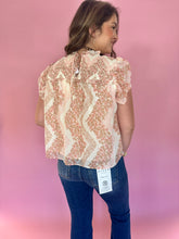 Load image into Gallery viewer, Mattie Floral Ruffle Trim Top