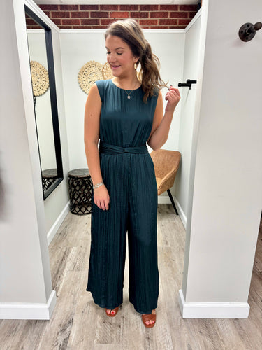 Brandi Teal Blue Jumpsuit