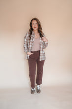 Load image into Gallery viewer, Harper Brown Plaid Flannel
