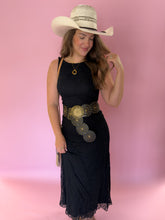 Load image into Gallery viewer, Bella Lace Black Midi Dress