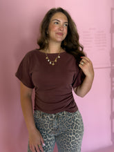 Load image into Gallery viewer, Jami Wine Boat Neck Top