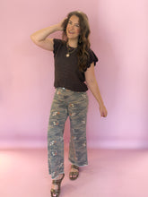 Load image into Gallery viewer, Amelia Brown Ruffle Knit Top