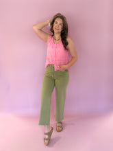 Load image into Gallery viewer, Jenna Button Front Eyelet Top