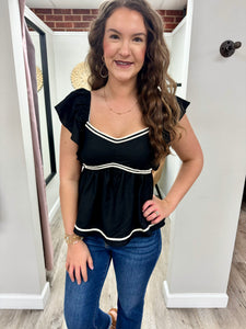 Gracie Black Top