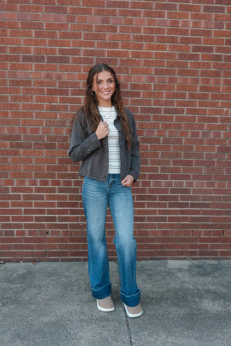 Evie Charcoal Jacket