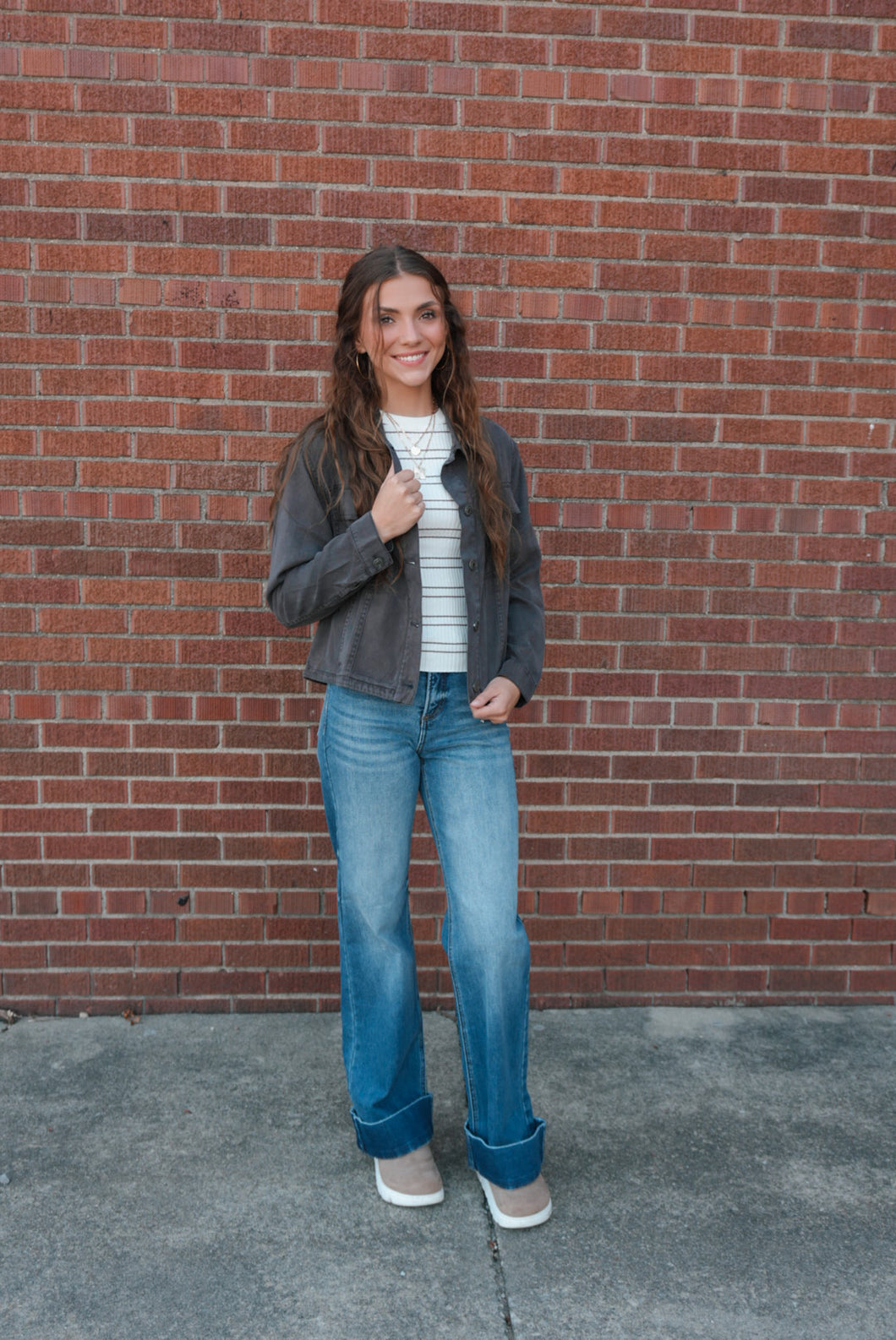 Evie Charcoal Jacket