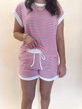 Load image into Gallery viewer, Heather Stripe Two Piece Set
