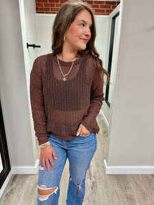 Sadie Espresso Sweater