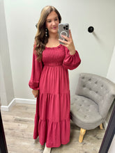 Load image into Gallery viewer, Skylar Smocked Maxi Dress