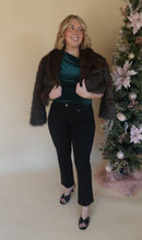 Load image into Gallery viewer, Allie Brown Fur Jacket